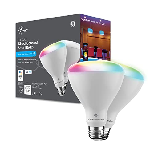 GE CYNC Color Changing Smart LED Bulbs (2 Pack)