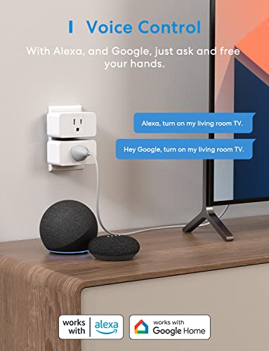 Meross Smart Plug 4-Pack with Alexa & Google Assistant
