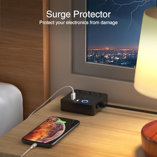 Smart Power Strip with USB Ports and WiFi Control