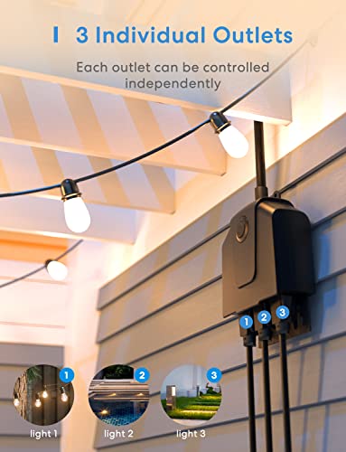 Smart Outdoor Wi-Fi Plug with Voice Control
