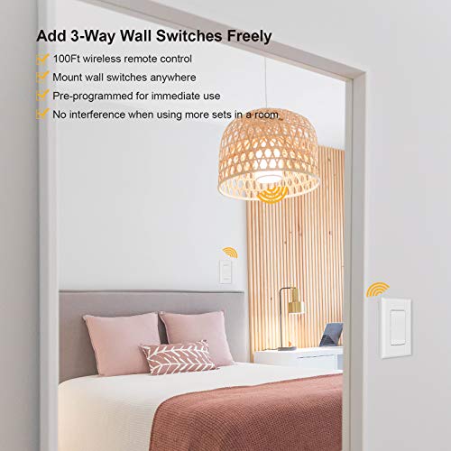 Wireless Wall Switch Remote Control Kit