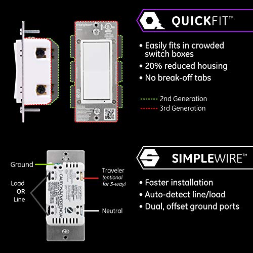 Enbrighten Zigbee Smart Light Switch with Alexa/Google
