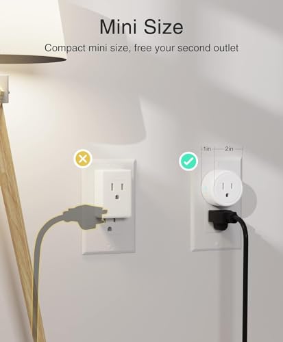 Smart Mini Plug for Alexa & Google Home (4 Pack)