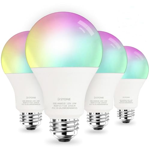 WiFi Color Changing Smart Light Bulbs - 4 Pack