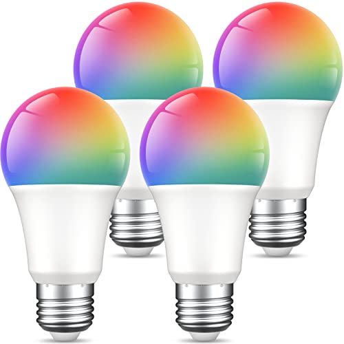 Ghome Smart RGB LED Light Bulbs, 4 Pack