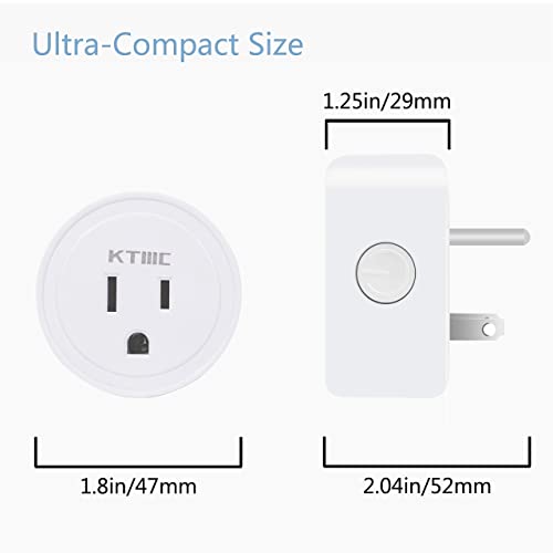 KTMC Mini WiFi Smart Plugs - 4 Pack