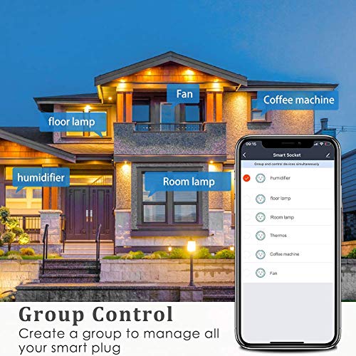 Smart Dual Socket Plugs for Energy Monitoring Alexa-Compatible