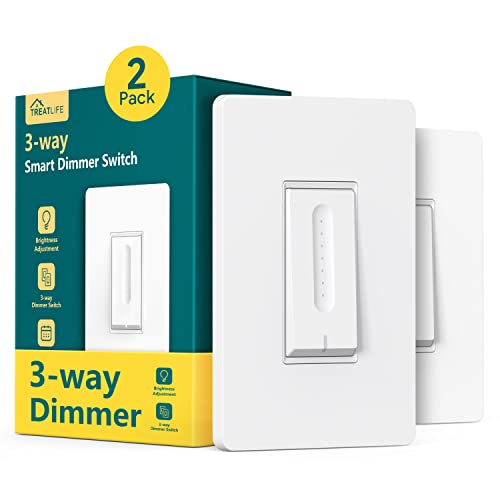 TREATLIFE 3-Way Smart Dimmer Switch 2-Pack