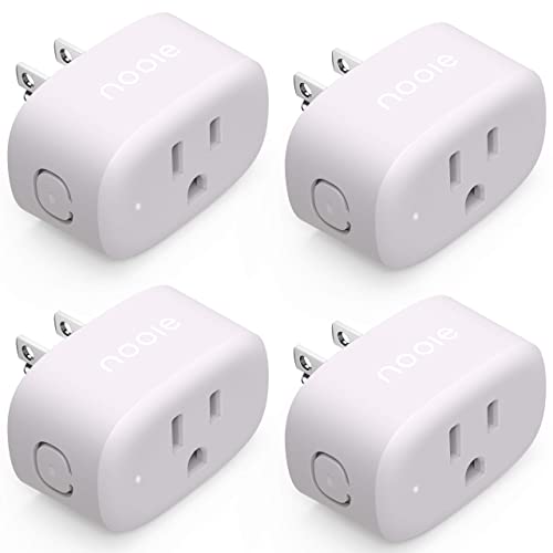 Nooie WiFi Smart Plug with Voice Control - 4 Pack