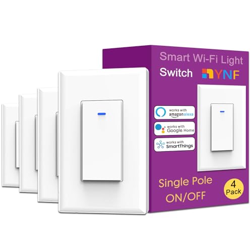 YNF Smart Wi-Fi Light Switches with Voice Control