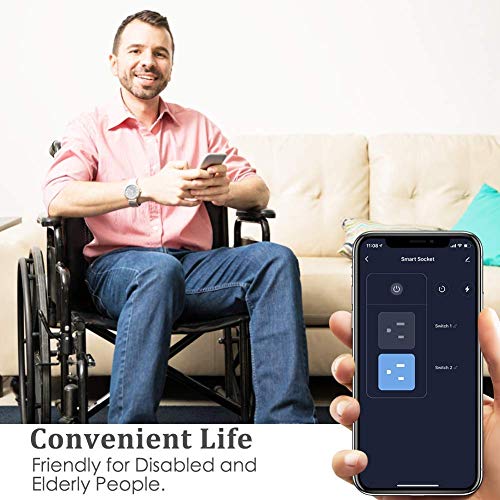 Smart Dual Socket Plugs for Energy Monitoring Alexa-Compatible