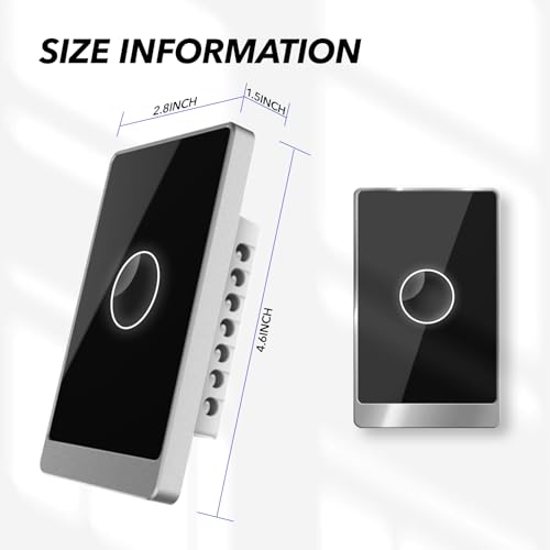 Smart Light Switch – 2-Gang, WiFi Compatible