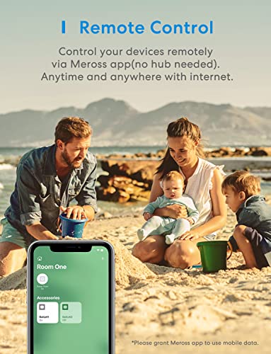 Meross 15A WiFi Dual Smart Plug 2-Pack