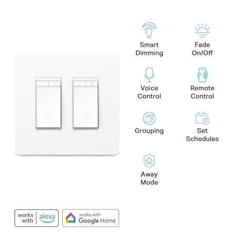Kasa Smart Dimmer Switch 2-Gang with Wi-Fi