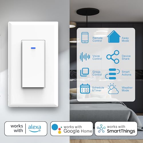 YNF Smart Wi-Fi Light Switches with Voice Control