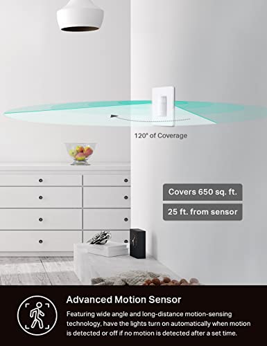 Smart Motion Sensor Dimmer Switch - 2-Pack
