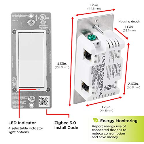 Enbrighten Zigbee Smart Light Switch with Alexa/Google