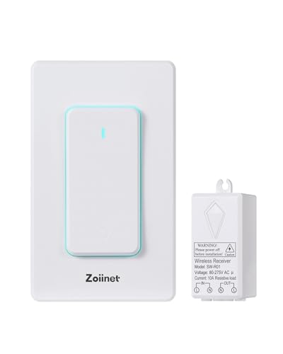 Zoiinet Wireless Remote Control Light Switch Kit