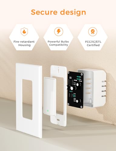 Refoss Smart Light Switches - 4 Pack, Voice Control