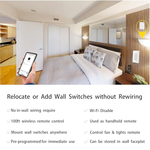 Humpptom Smart Wireless Dimmer Switch for Home