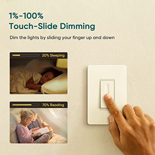 TREATLIFE 3-Way Smart Dimmer Switch 2-Pack