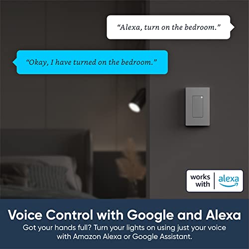 Wyze Smart Light Switch - WiFi, Alexa, Google Compatible