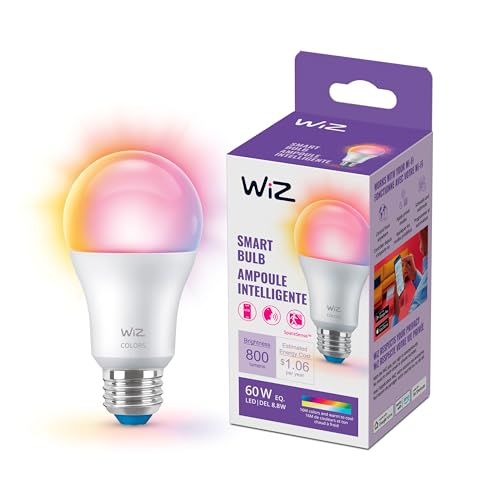 WiZ A19 Smart LED Bulb, Wi-Fi & Voice Control