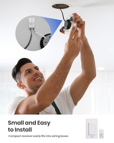 Zoiinet Wireless Remote Control Light Switch Kit