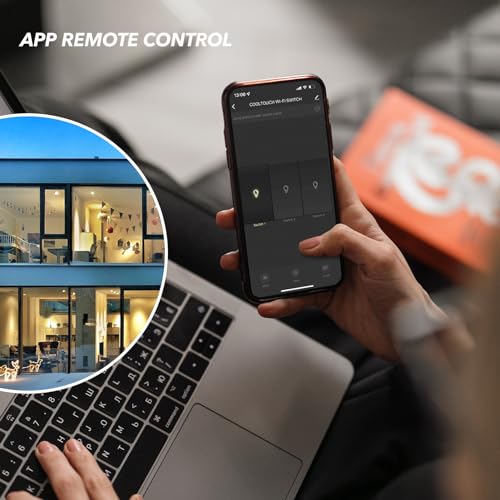 Smart Light Switch – 2-Gang, WiFi Compatible