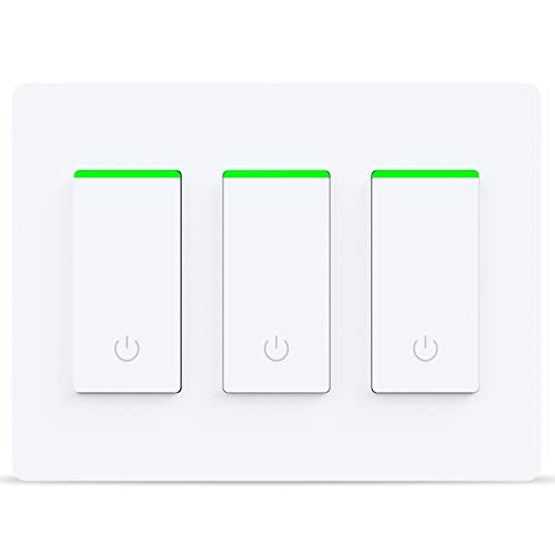 Milfra 3-Gang Smart Light Switch for Alexa