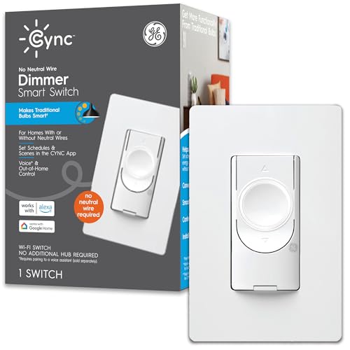 GE CYNC Wireless Smart Dimmer Light Switch