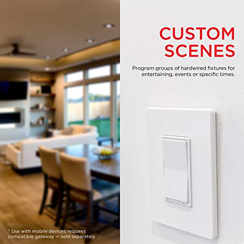 Z-Wave Smart Rocker Light Switch - Alexa Compatible