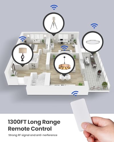 Zoiinet Wireless Remote Control Light Switch Kit
