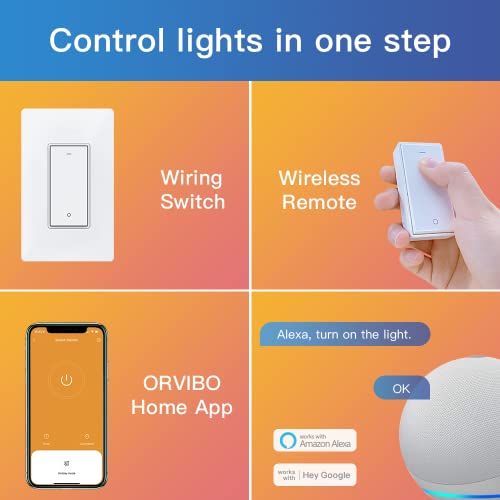 ORVIBO Wireless Smart Light Switch - Works with Alexa