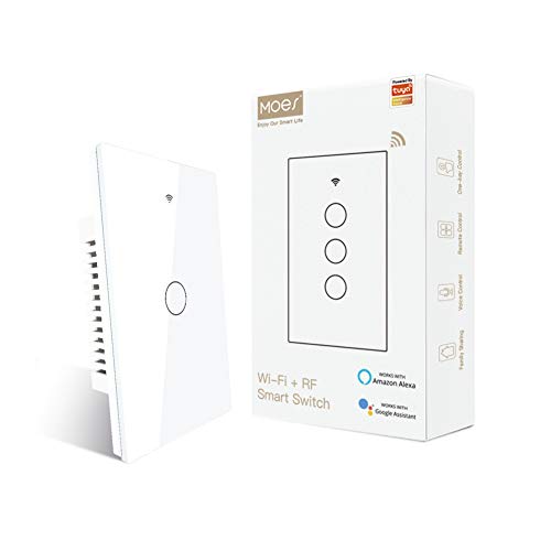 MOES Smart Touch Wall Switch - No Neutral Needed