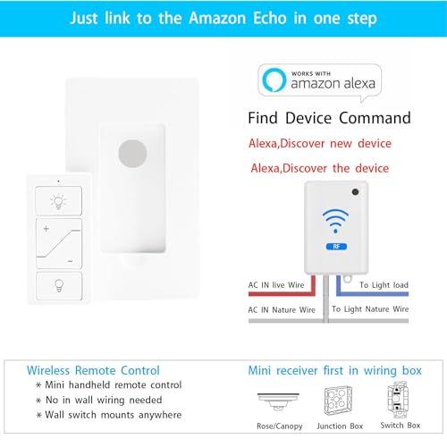 Humpptom Smart Wireless Dimmer Switch for Home
