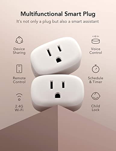 Nooie WiFi Smart Plug with Voice Control - 4 Pack