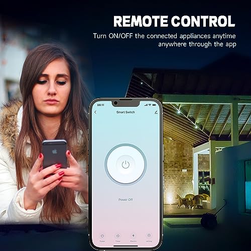 JUNLIT Smart Light Switch with Alexa & Google Assistant