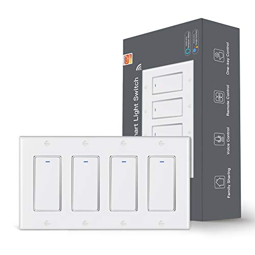 MoesGo WiFi Smart Light Switch 4 Gang