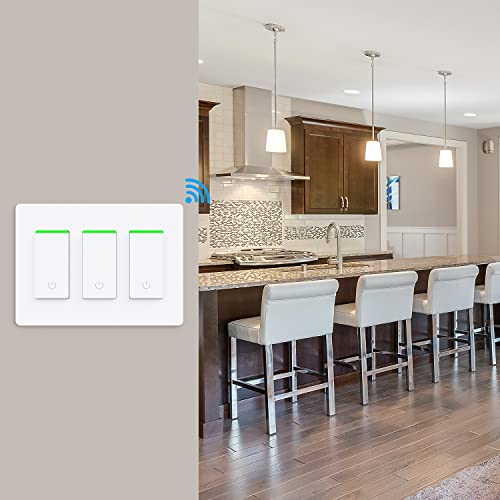 Milfra 3-Gang Smart Light Switch for Alexa