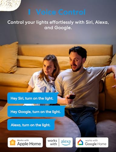 Meross Smart Light Switch 4-Pack with Voice Control