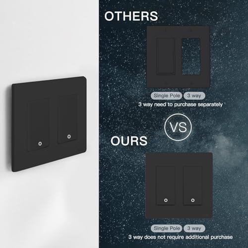 MOES WiFi Smart Light Switch - 2 Gang