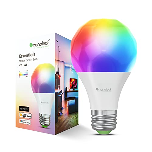 Nanoleaf Essentials Smart LED Color-Changing Bulb