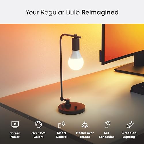 Nanoleaf Essentials Smart LED Color-Changing Bulb