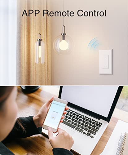 GHome Wi-Fi Smart Light Switch with Voice Control