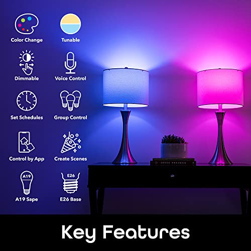 Geeni Prisma Plus Smart LED Light Bulb 4-Pack
