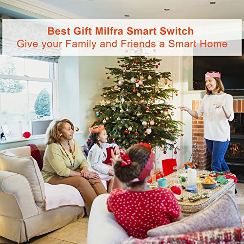 Milfra 3-Gang Smart Light Switch for Alexa