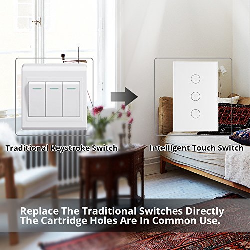 MOES WiFi Smart Touch Light Switch with Alexa