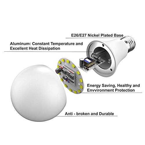 Smart Dusk to Dawn LED Bulbs - 3 Pack