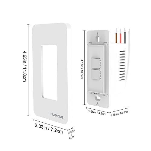 Smart Light Switch with Alexa & Google Compatibility